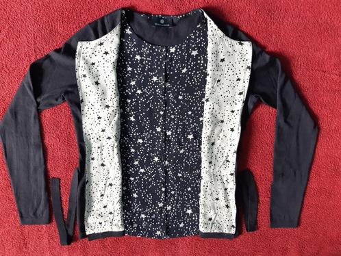 Rena Lange vest donkerblauw, Kleding | Dames, Truien en Vesten, Zo goed als nieuw, Maat 38/40 (M), Blauw, Ophalen of Verzenden