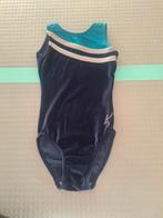 Turnpakje velours blauw van het merk TurnStar. Maat 116., Kleiner dan kindermaat 122, Ophalen, Zo goed als nieuw, Turnpak(je)