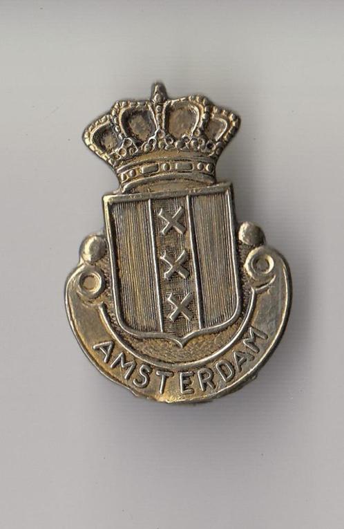 Amsterdam Stadswapen broche, Verzamelen, Speldjes, Pins en Buttons, Gebruikt, Speldje of Pin, Overige onderwerpen, Ophalen of Verzenden