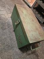 leger kist. Metaal.gebruikt maar nog goed, Huis en Inrichting, Woonaccessoires | Kisten, Ophalen, Minder dan 50 cm, Gebruikt, 50 tot 100 cm