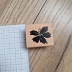 Stempel hibiscus, hout, Verzenden, Zo goed als nieuw, Houten stempel