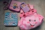 Pop it, FisherPrice tasje+telefoontje, Minion portemonneetje, Ophalen, Zo goed als nieuw
