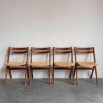 VINTAGE | EETKAMERSTOELEN | DEENS | EDMUND jORGENSEN | TEAK, Huis en Inrichting, Stoelen, Ophalen, Gebruikt, Overige kleuren, Vintage deens