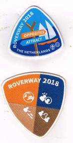 scouting Roverway 2018, deelnemers en Activity Spirit badge, Nieuw, Ophalen of Verzenden, Embleem, Speld of Insigne