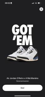 Air Jordan 3 A Ma Maniére For the love EU45,5, Ophalen of Verzenden, Zo goed als nieuw