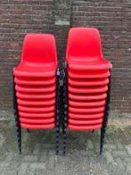 Rode stapelstoelen nieuw kantinestoelen kuipstoelen, Ophalen, Kunststof, Nieuw, Vijf, Zes of meer stoelen