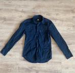 G-Star | Donkerblauw heren overhemd | Maat S | Effen, Kleding | Heren, Overhemden, Blauw, Halswijdte 38 (S) of kleiner, G-STAR