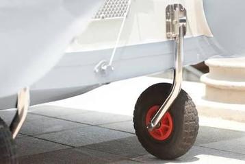 Solide  inklapbare RVS transportwielen rubberboot/dingy   beschikbaar voor biedingen