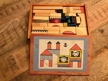 Vero Houten Bouwblokken in Doos - Vintage Speelgoed Antiek S beschikbaar voor biedingen