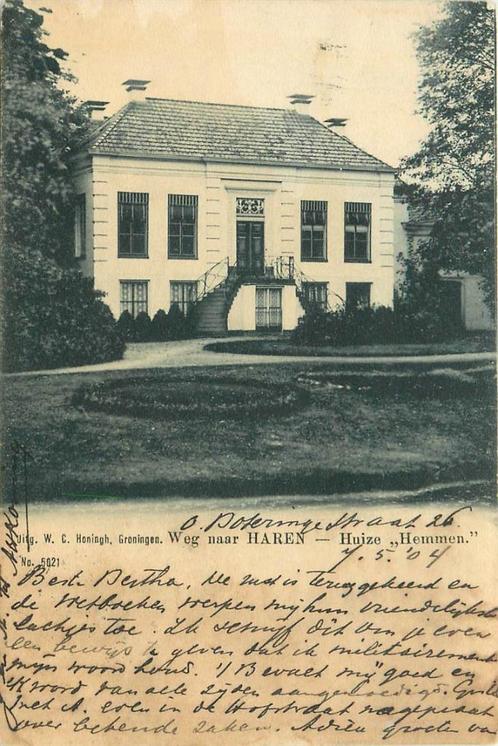 (378-281-005) Haren GN Huize Hemmen, Verzamelen, Ansichtkaarten | Nederland, Groningen, Verzenden