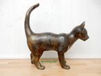 183* Bronzen poes XL (Boven €75 geen verzendkosten), Tuin en Terras, Tuinbeelden, Ophalen of Verzenden, Nieuw, Overige materialen