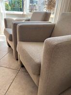 2 beige fauteuils - zo goed als nieuw, Huis en Inrichting, Fauteuils, Ophalen, Zo goed als nieuw, 75 tot 100 cm, 50 tot 75 cm