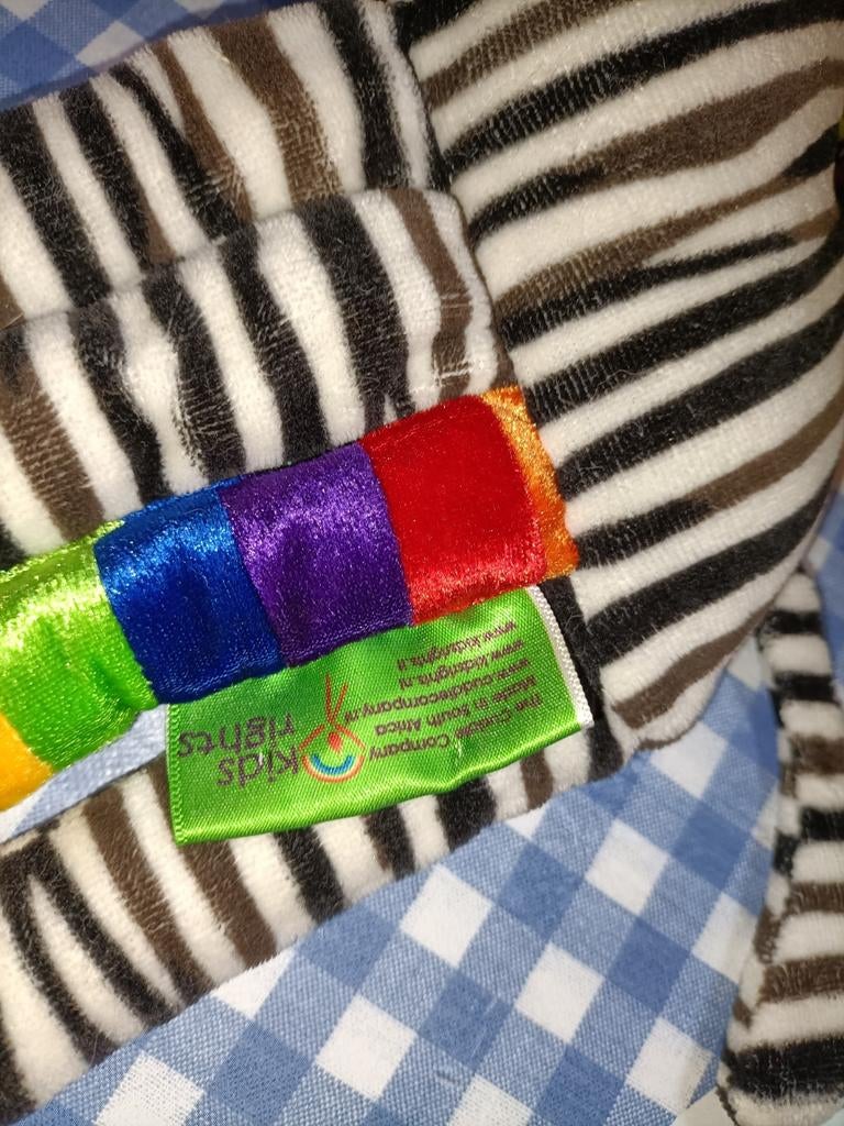 Zep de Zebra knuffel Kids Rights 32 cm groot, Ophalen of Verzenden, Zo goed als nieuw, Overige typen