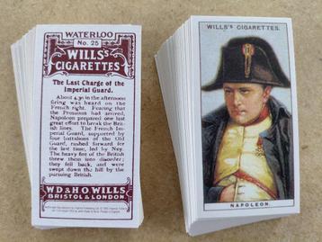 Waterloo complete set 50 cigarette cards REPRO Wills beschikbaar voor biedingen