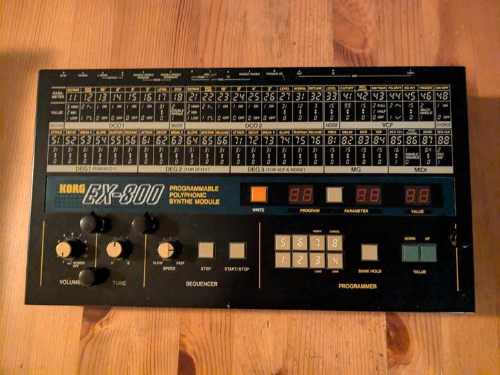 Korg EX-800 met mods, Muziek en Instrumenten, Synthesizers, Gebruikt, Overige aantallen, Korg, Met midi-aansluiting, Ophalen of Verzenden
