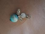 Beschermengel Bedeltje met Edelsteen, Sieraden, Tassen en Uiterlijk, Bedels, Overige merken, Zo goed als nieuw, 1 bedel, Edelsteen