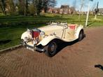 MG TD Midget 1951 Wit originele Nederlandse MG, Auto's, Te koop, 4 cilinders, Geïmporteerd, Benzine