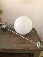 AUTHENTIEKE LAMP HANGLAMP CHROOM GLAS BOL GROOT, Huis en Inrichting, Ophalen, Zo goed als nieuw, Glas, Minder dan 50 cm