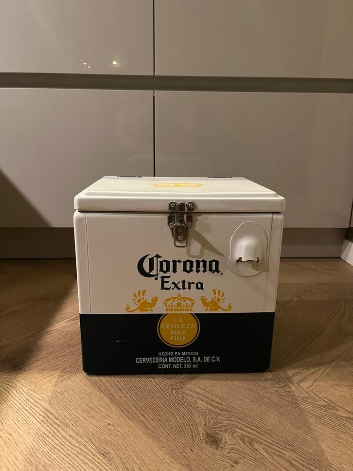 Corona koelbox – retro bier koelbox, Caravans en Kamperen, Koelboxen, Gebruikt, Koelbox, Koelelement, Ophalen of Verzenden