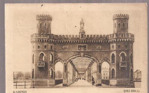 Kampen IJselbrug 1917 uitg. Schaefer, Verzamelen, Ansichtkaarten | Nederland, Gelopen, Overijssel, Voor 1920, Ophalen of Verzenden