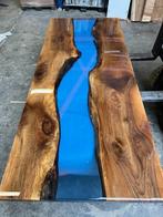 Showroomuitverkoop! Epoxy riviertafel walnoot, Ophalen of Verzenden, Nieuw, Rechthoekig, 200 cm of meer