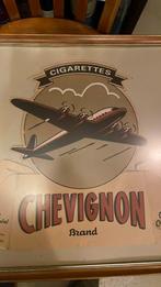 Reclame affiche ingelijst Chevignon Brand cigarettes, Ophalen of Verzenden