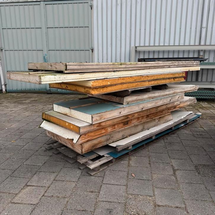 Partij isolatie plaat panelen 9 - 17 cm dik max 4 meter lang, Doe-het-zelf en Verbouw, Isolatie en Afdichting, Gebruikt, Muurisolatie