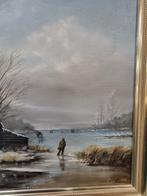 schilderij winterslandschap J.Zeegers  groot, Ophalen of Verzenden, 'T Olde Gre-j, Info@toldegrej.nl, Endepoelstraat 20f Didam