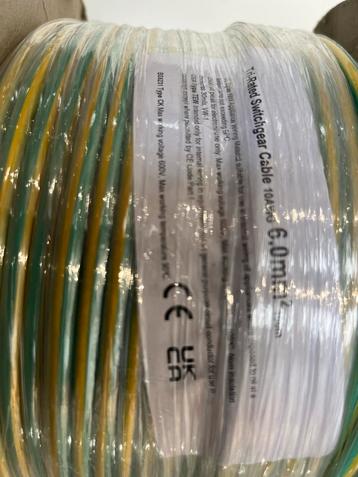 100m RS Pro Tri-Rated aarde kabel 6.0mm² installatiedraad beschikbaar voor biedingen