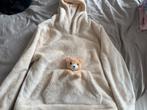 Zachte beige hoodie met teddybeer maat 122/128, Kinderen en Baby's, Kinderkleding | Maat 122, Ophalen of Verzenden, Zo goed als nieuw