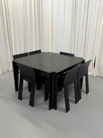 Gijs Bakker Castelijn Strip set: tafel + 6 stoelen, Ophalen, Gebruikt, 6 tot 8 stoelen