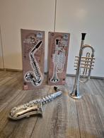 Plastic Trompet & Saxofoon - Speelgoed Instrumenten, Ophalen, Gebruikt