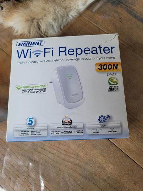 Eminent WIFI repeater EM4591, 300N, Computers en Software, WiFi-versterkers, Nieuw, Ophalen of Verzenden
