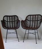 2 stoelen " julan" van leen bakker, Huis en Inrichting, Stoelen, Ophalen, Zo goed als nieuw, Bruin, Twee