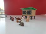 Playmobil Konijnenhok met 9 konijntjes +buitenren, Ophalen of Verzenden, Gebruikt, Complete set