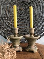 Houten Kandelaars / Stoer 2 stuks, Ophalen of Verzenden, Overige materialen