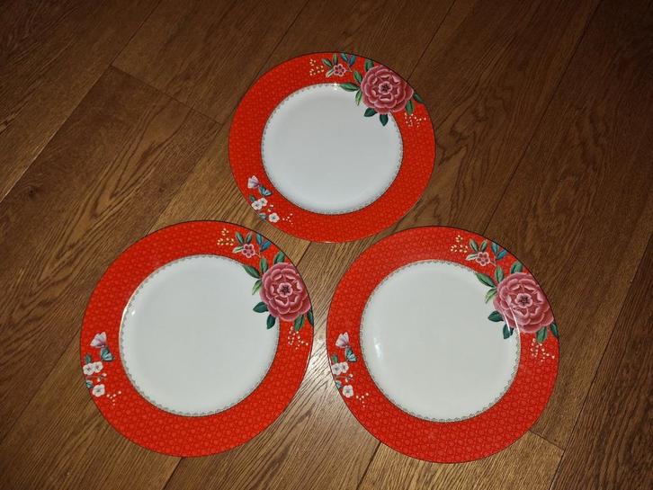 Pip Studio Blushing Birds Dinerborden (3x) Nieuw!, Huis en Inrichting, Keuken | Servies, Nieuw, Bord(en), Overige stijlen, Porselein