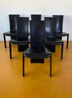 6 Cassina stoelen Pietro Costantini, Huis en Inrichting, Ophalen, Gebruikt, Zwart, Metaal