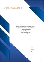 Professionele Microsoft word voorpagina voor werk of school., Computers en Software, Office-software, Ophalen of Verzenden, Nieuw