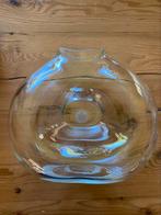 VEIP grote glazen handgemaakte vaas, Gebruikt, Overige kleuren, Ophalen of Verzenden, Glas