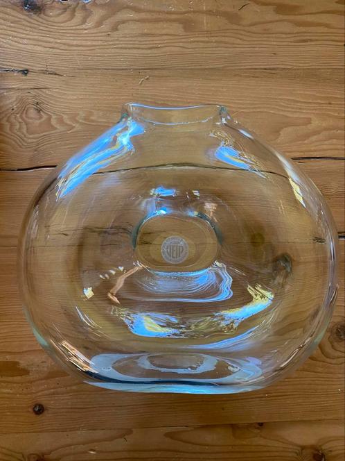 VEIP grote glazen handgemaakte vaas, Huis en Inrichting, Woonaccessoires | Vazen, Gebruikt, Overige kleuren, Minder dan 50 cm