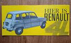 Renault R4 folder, Ophalen of Verzenden, Gelezen, Renault
