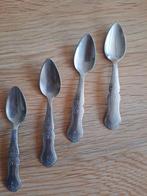 4 leuk bewerkte (advocaat) lepeltjes, Antiek en Kunst, Antiek | Bestek, Ophalen of Verzenden