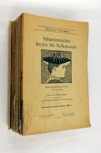15X Schweizerisches Archiv fur Volkskunde (1925-1931), Boeken, Tijdschriften en Kranten, Gelezen, Overige typen, Ophalen of Verzenden