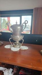 Zilveren theepot met comfoor, Antiek en Kunst, Ophalen of Verzenden