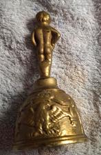 Bronzen bel met figuur, Antiek en Kunst, Antiek | Koper en Brons, Ophalen of Verzenden