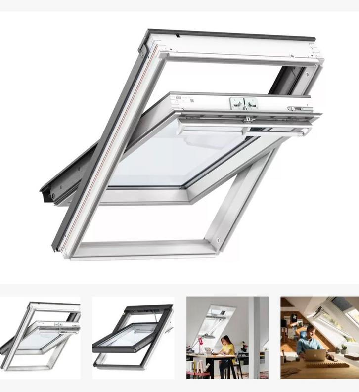 2 VELUX dakramen GGL SK06, Doe-het-zelf en Verbouw, Glas en Ramen, Zo goed als nieuw, Dakraam, 80 tot 120 cm, Ophalen