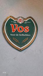 Emaille Reclamebord Vos Bier, Verzamelen, Ophalen of Verzenden, Gebruikt, Reclamebord