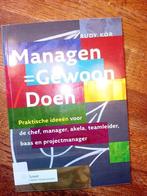 managen = gewoon doen, Ophalen of Verzenden, Beta, Zo goed als nieuw, HBO