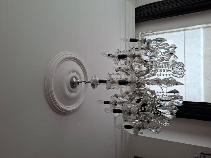 Klassieke kroonluchter Kristal, Huis en Inrichting, Lampen | Kroonluchters, Zo goed als nieuw, Ophalen